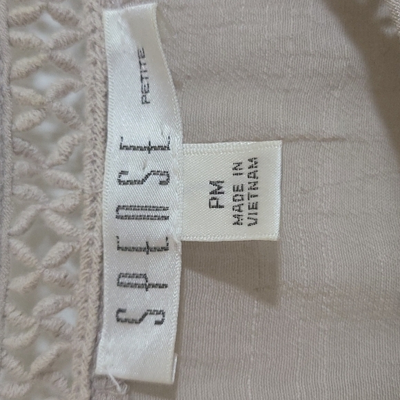 Spense Boho Women's Top Cream Size PM - Picture 6 of 10